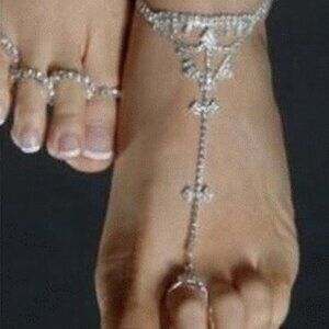 Ladies Sexy Rhinestone Toe and Ankle Jewelry SL025